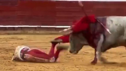 La cogida de Roca Rey en Huelva