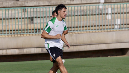 Ignasi Vilarrasa, durante su primer entrenamiento en la Ciudad Deportiva