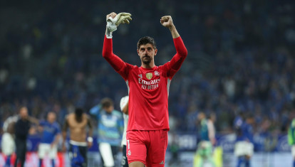 Thibaut Courtois, tras el partido ante el Real Oviedo en el Carlos Tartiere