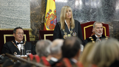 García Ortiz e Isabel Perelló en la apertura del Año Judicial