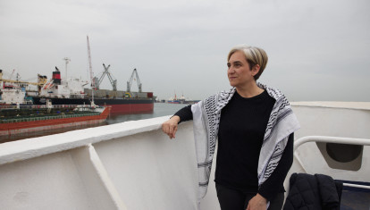 Ada Colau en la Flotilla