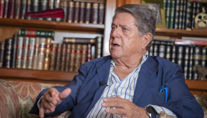 Federico Trillo, durante la entrevista