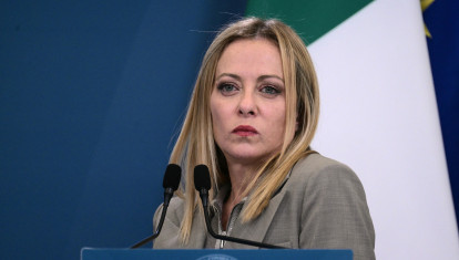 La primera ministra italiana, Giorgia Meloni, en Roma