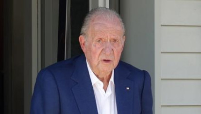 Don Juan Carlos, en Sangenjo el pasado mayo