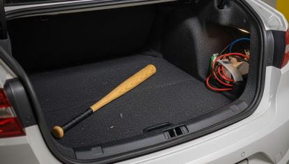 Un bate en el maletero del coche, ningún policía lo va a pasar por alto