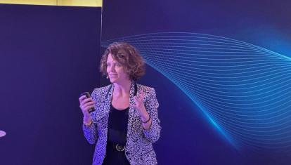 Mar Pieltain, durante la presentación de resultados