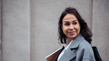 La expresidenta de ADIF, Isabel Pardo de Vera, a su llegada a declarar al Tribunal Supremo por el ‘caso Koldo’, a 5 de marzo de 2025