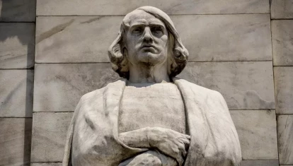 Una estatua de Cristóbal Colón en Washington