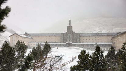 El Valle de Nuria, cubierto de nieve hace unos días