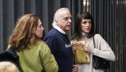 Paco Arango and Begoña Aguilera en la presentación de Si no crees en Dios te doy su teléfono en Madrid