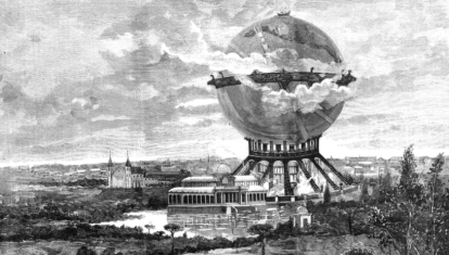 El Monumento a Colón, en Madrid. Dibujo de 'La Ilustración española y americana'