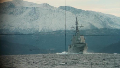 La fragata ‘Almirante Juan de Borbón, buque de mando de la Agrupación Naval Permanente número 1 de la OTAN (SNMG1)