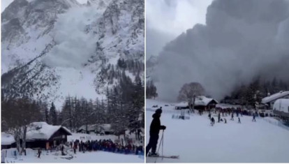 El vídeo de la avalancha en los Alpes italianos que ha sorprendido a los esquiadores