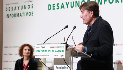 El director del Instituto Cervantes, Luis García Montero, interviene durante una nueva edición de los desayunos informativos de Europa Press Andalucía. A 20 de febrero de 2026, en Sevilla (Andalucía, España). Europa Press Andalucía organiza este viernes 20 de febrero en Sevilla de la mano de la Fundación Cajasol una nueva edición de sus desayunos informativos con la vicepresidenta primera del Gobierno y ministra de Hacienda, María Jesús Montero. Este evento informativo supera ampliamente el centenar de ediciones desde su estreno en enero de 2014, y por este foro han pasado los principales referentes políticos, económicos y sociales no sólo de Andalucía, sino del conjunto de España.

Rocío Ruz / Europa Press
20/2/2026