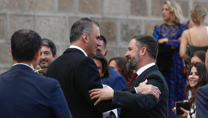 during wedding of Javier Ortega Smith and Paulina Sánchez del Rio in Toledo on Saturday, 16 October 2021