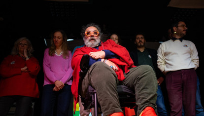 El derrotado candidato a encabezar la lista de Barcelona en Comú, Bob Pop, hace unas semanas