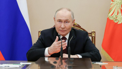 El presidente ruso, Vladimir Putin, en una reunión del Consejo de Seguridad en Moscú