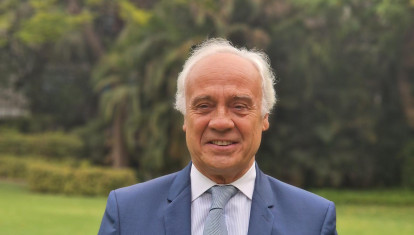 El embajador español en la India, Juan Antonio March Pujol