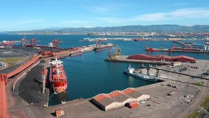 Puerto de El Musel, en Gijón.