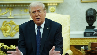 03 March 2026, US, Washington: US President Donald Trump speaks during a meeting with German Chancellor Merz at the White House. Photo: Kay Nietfeld/dpa

03/3/2026 ONLY FOR USE IN SPAIN