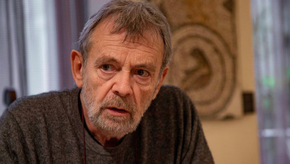 Pierre Lemaitre, durante su entrevista con El Debate