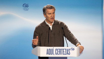 El presidente del Partido Popular, Alberto Núñez Feijóo