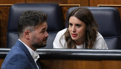 Gabriel Rufián e Irene Montero en una imagen de archivo