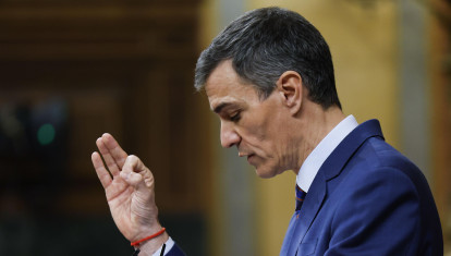 Pedro Sánchez, la semana pasada en el Pleno del Congreso