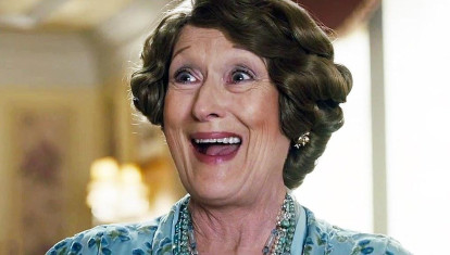 Merryl Streep, caracterizada como Florence Foster Jenkins