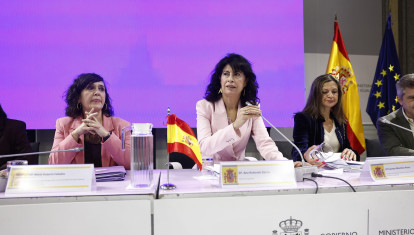 La ministra de Igualdad, en una conferencia sectorial del ramo celebrada esta semana con las comunidades