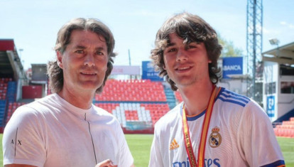 Julen Guerrero, con su hijo