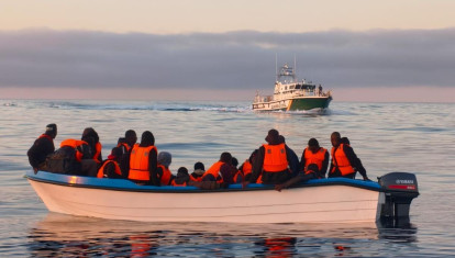 Patera recién interceptada en Mallorca