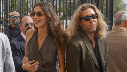 Rocio Crusset and  Charlie Schein during April Fair 2026 in Sevilla on Thursday, 23 April 2026.
