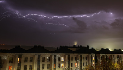 Imagen de archivo de una tormenta en León
