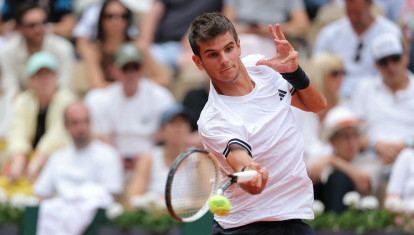 Rafa Jódar, durante su partido de cuarta ronda de Roland Garros ante Pablo Carreño