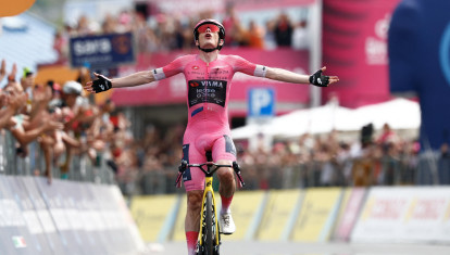 Jonas Vingegaard celebra el Giro de Italia 2026
