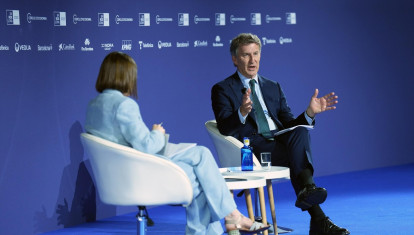 El presidente del PP, Alberto Núñez Feijóo, en la 41 reunión del Círculo de Economía