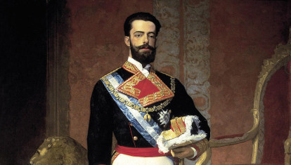 Amadeo I de España realizado por el pintor español Antonio Gisbert