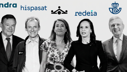 Los presidentes de Indra, Hispasat, Paradores, Redeia, Correos y Telefónica