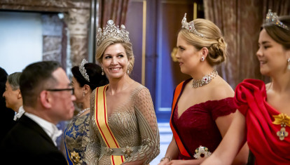 Máxima de los Países Bajos, junto a su hija Amalia
