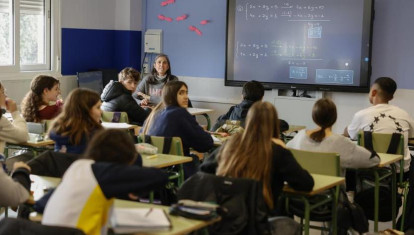 Aula de un colegio de Madrid
