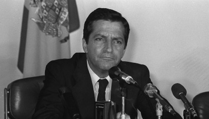 Suárez, en 1979, durante un viaje a Brasil