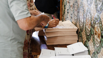 Imagen de las papeletas de las elecciones generales de 2023