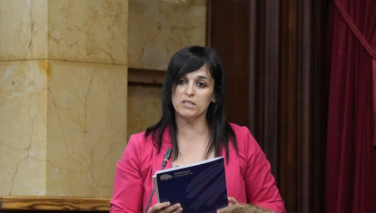 La presidenta de Aliança Catalana, Sílvia Orriols, en el pasado pleno del Parlament