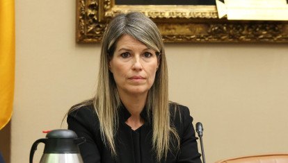 Imagen de Maribel Vilaplana tomada durante su comparecencia en el Congreso de los Diputados