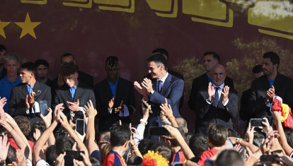 La recepción a los campeones en la Moncloa