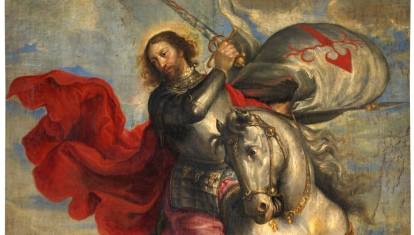 El apóstol Santiago a caballo, por Francisco Camilo