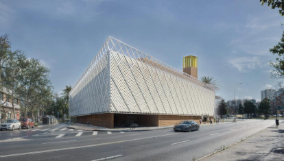 Diseño de la mezquita proyectada en una parcela del Polígono Sur