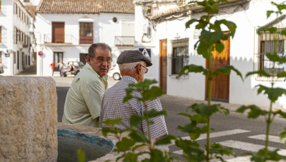 Unos jubilados en Ronda.