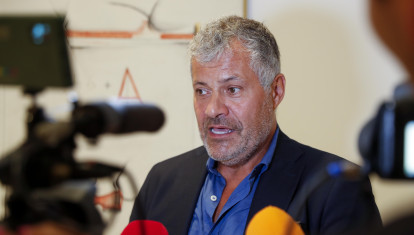 Guillermo Cervera during inaguration of exposition